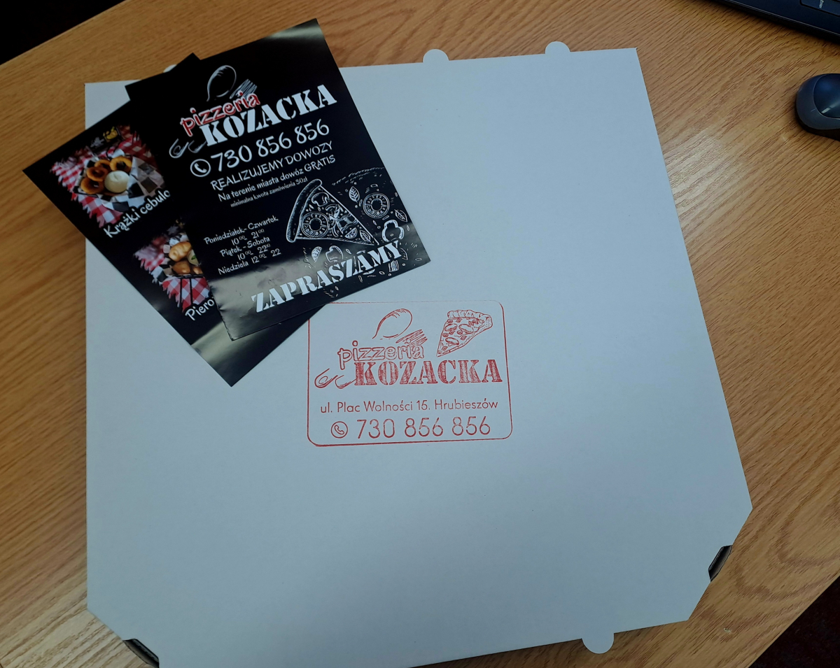Zdjęcie pudełka pizzy